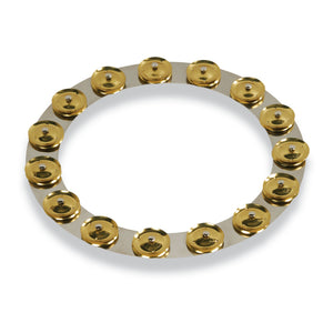 14In Tambo-Ring Stain Stl W/Brass Jingle