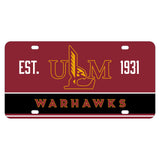 University Of Louisiana Monroe Mini License Plate 4.75 X 2.25 Inch