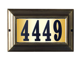 Edgewood Large Do it yourself kit Lighted Address Plaque in French Bronze Frame Color