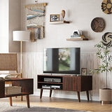 Vasagle Tv Stand, Tv Cabinet For Tvs Up To 43 Inches, Mid-Century Modern Tv Console Entertainment Center For Living Room, Bedroo