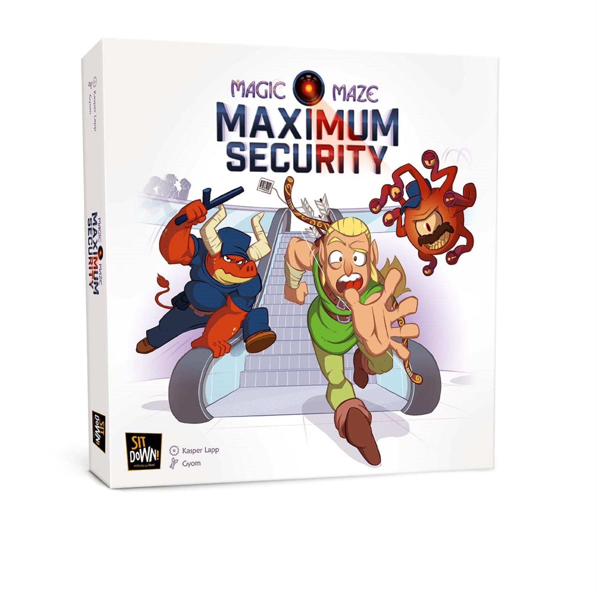 Sit Down! Magic Maze: Maximum Security, Strategy Board Game, Customize Your Magic Maze Experience, For 1 To 8 Players, Ages 8 An