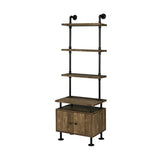 Lv00141 - Side Pier, Rustic Oak & Black Finish - Ensata Ii