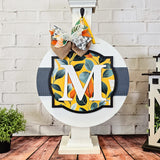 Monogram Frame and Banner Door Hanger - DIY Unfinished Kit - Lvl 2