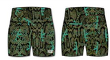 Women's High-Waisted Seamless Front Compression Training Shorts | Lethal Venom