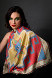 Armenian Alphabet #3 Silk Square Scarf