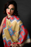 Armenian Alphabet #3 Silk Square Scarf