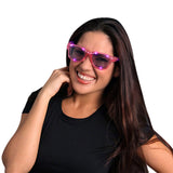 Pink LED Nerd Glasses