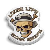 Loose Lips Hard Hat Decal