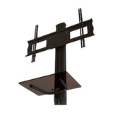 Mobile Cart With Tempered Glass Shelf, Height And Tilt Adjustment For 37 To 70 Plasma, Lcd Or Led Displays