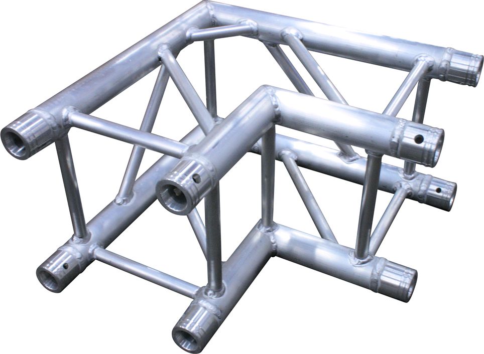 1.64 Foot (0.5M) 2-Way 90 Degree Aluminum Truss Segment Corner