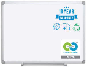 Earth Magnetic Steel Dry-Erase Board, 36 X 48, Aluminum Frame