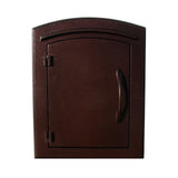 Manchester Security Drop Chute Mailbox with Plain Door Faceplate in Antique Copper
