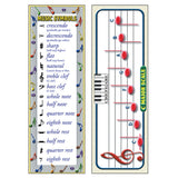 Music Basics Smart Bookmarks, 6 x 2, Pack of 36