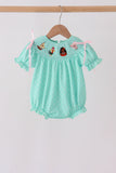 Green Character Smocked Bubble