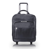 I Series | WICKER PARK | 17 Leather Patented Detachable Wheeled ThreeWay Laptop Backpack Briefcase Black