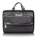 P Series | ELSTON | 15 Nylon Double Compartment Laptop Briefcase Black