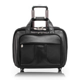 R Series | CHICAGO | 17 Nylon Patented Detachable Wheeled Laptop Overnight with Removable Briefcase Black