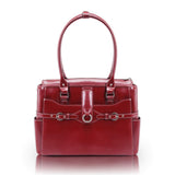 W Series | WILLOW SPRINGS | 15 Leather Ladies Laptop Briefcase Red