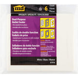 87916 M-D Switch & Wall Plate Insulator, (6-Pack)