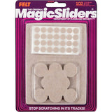 63979 Magic Sliders Assorted Felt Round Pad Assortment,(102-Count)