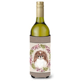 Japanese Chin Wreath Of Flowers Wine Bottle Beverage Insulator Hugger Mh1009Literk