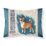 Caroline'S Treasures Mh1011Pillowcase Chihuahua Totem Fabric Standard Pillowcase, Large, Multicolor