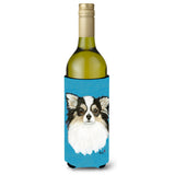 Chihuahua Blue Portrait Wine Bottle Beverage Insulator Hugger Mh1029Literk