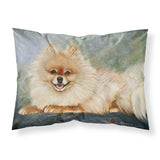 Caroline'S Treasures Mh1055Pillowcase Pomeranian Full Body Fabric Standard Pillowcase, Large, Multicolor