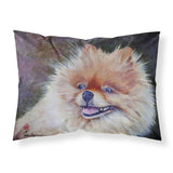 Caroline'S Treasures Mh1056Pillowcase Pomeranian Head Fabric Standard Pillowcase, Large, Multicolor