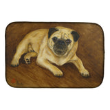 Caroline'S Treasures Mh1062Ddm Fawn Pug Roscoe Dish-Drying-Mats, 14X21, Multicolor