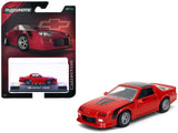 1985 Chevrolet Camaro Red with Black Top and Stripes Collection Series 1/64 Diecast Model Car by Majorette