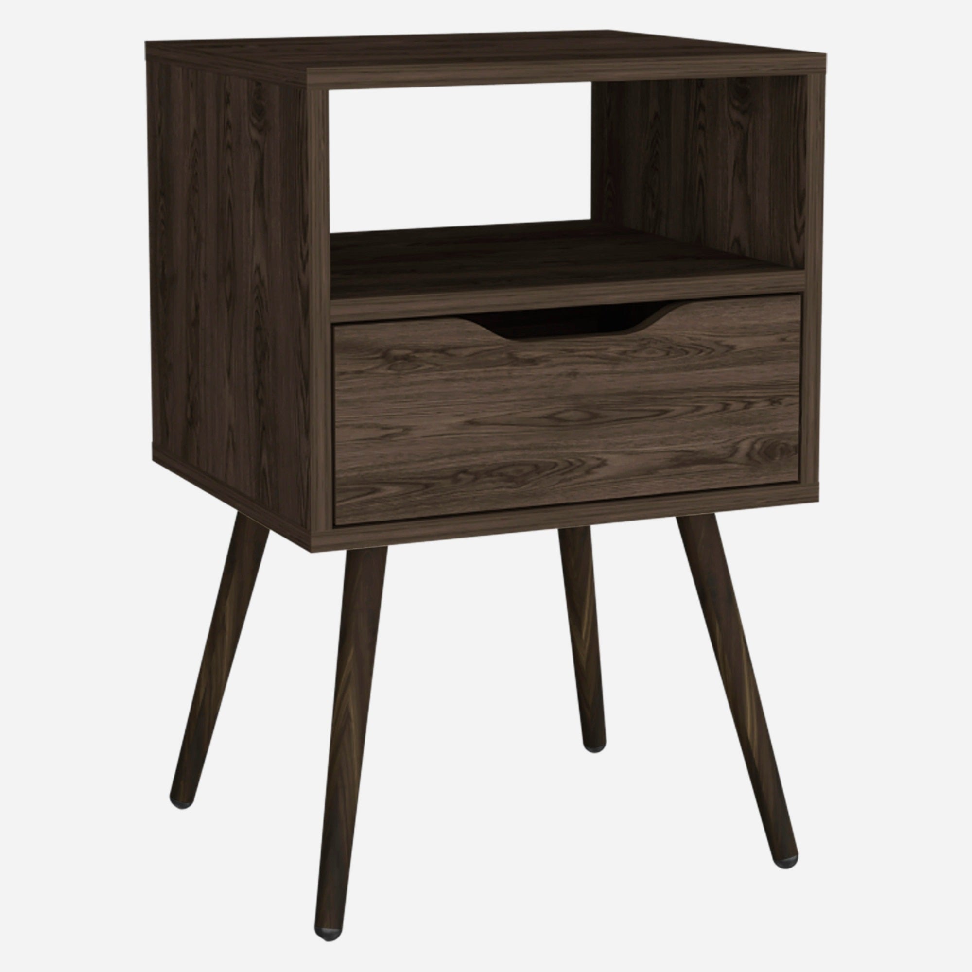 Otom Nightstand -Bedroom -Dark Walnut