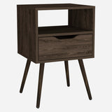 Otom Nightstand -Bedroom -Dark Walnut