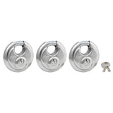 Master Lock 40TRI Shrouded Stainless Steel Disk Padlock with 2-3/4 Wide Body (Pack of 3)