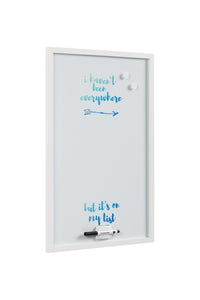 Magnetic Dry-Erase Quote Travel Board 16 X 24 White Frame