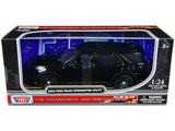 2022 Ford Police Interceptor Utility Unmarked SlickTop Black 1/24 Diecast Model Car by Motormax
