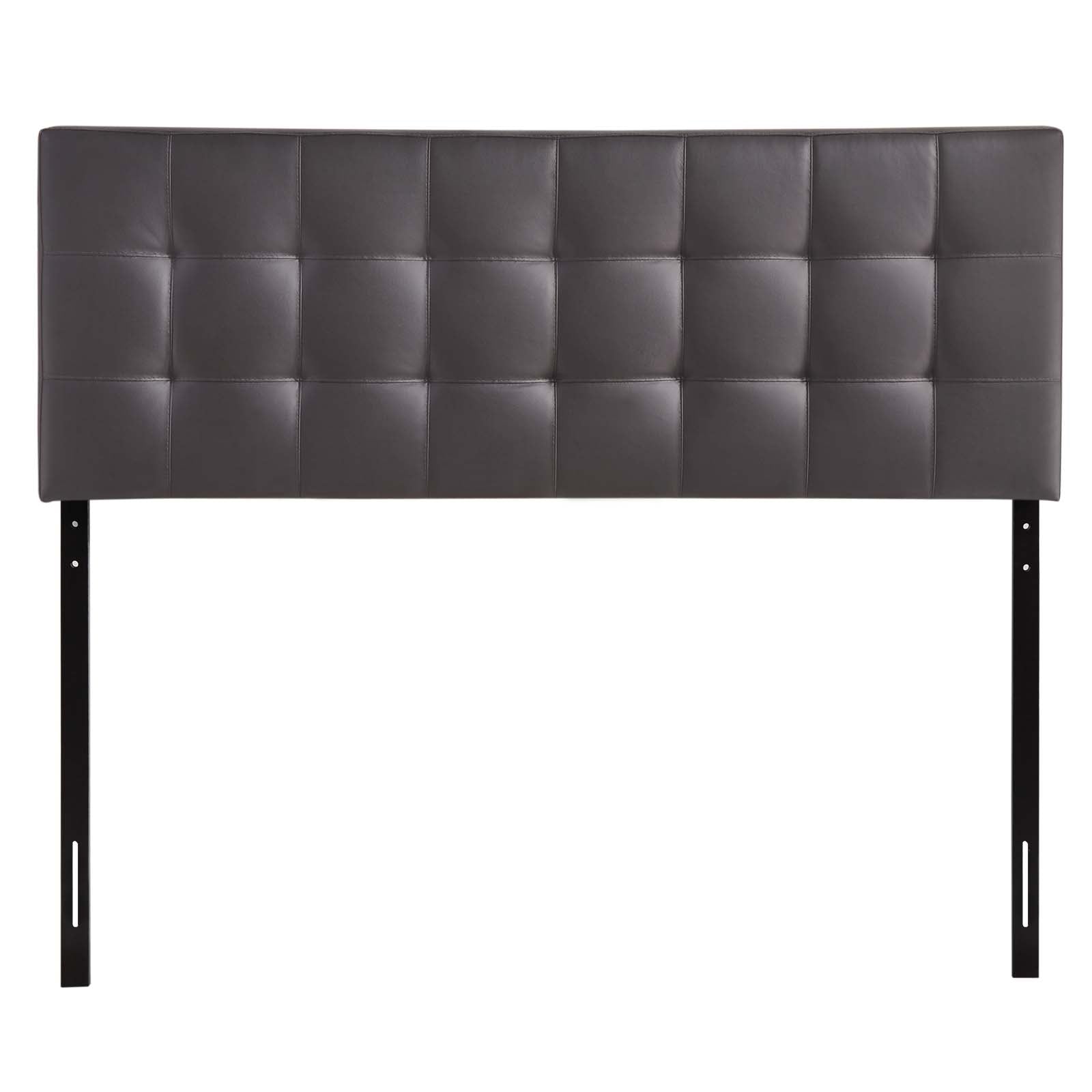Lily Queen Upholstered Vinyl Headboard - Brown