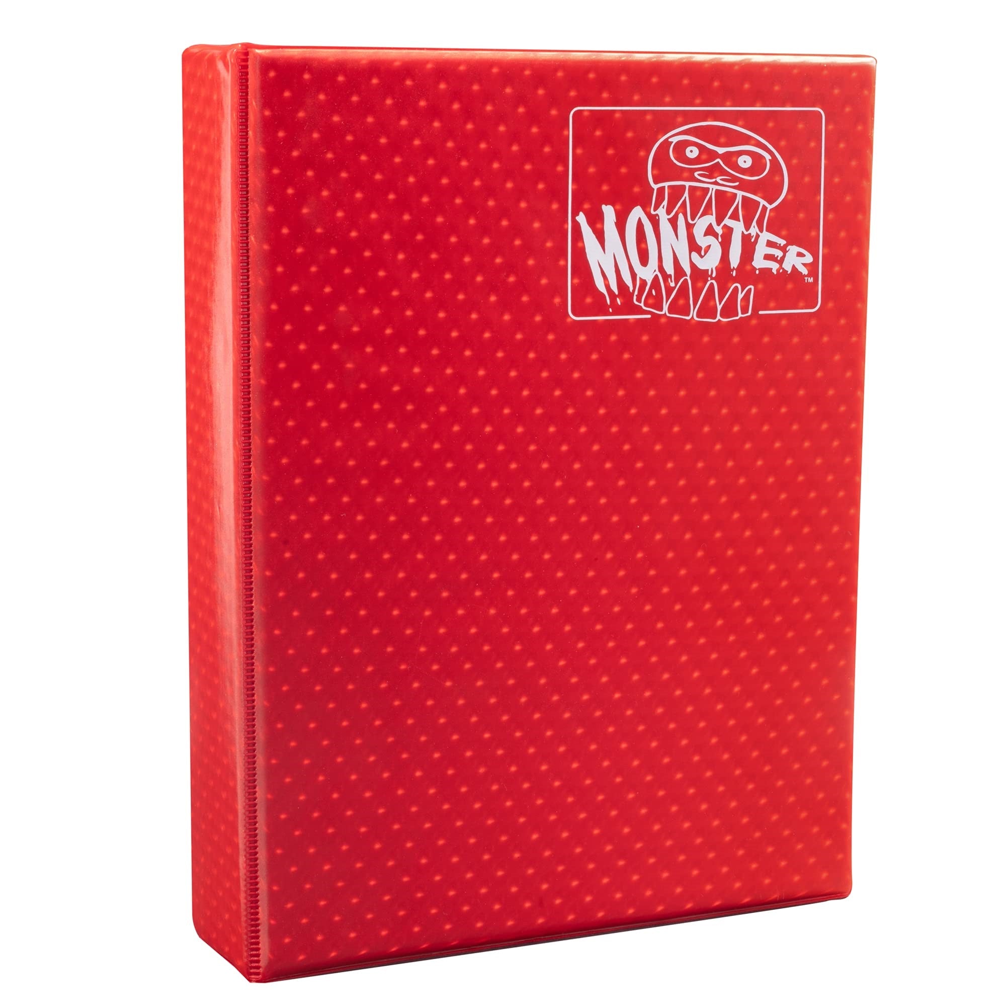 Monster Protectors Mega Red Holofoil 9 Pocket Xl Binder With Hard Cover - Holds 720 Collectible Trading Cards - Compatible With