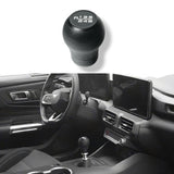 JSD 6-Speed Shift Knob; Black Leather (15-25 Mustang GT, Dark Horse)