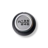JSD 6-Speed Shift Knob; Black Leather (15-25 Mustang GT, Dark Horse)