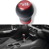 JSD 6-Speed Shift Knob; Black Leather (15-25 Mustang GT, Dark Horse)