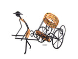 Asian Style Rickshaw Puller Wine Holder