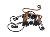 On The Vine Embellished Metal Carriage Wine Holder