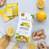 Organic Moringa Tea - Lemon & Ginger - Caffeine-Free Herbal Tea