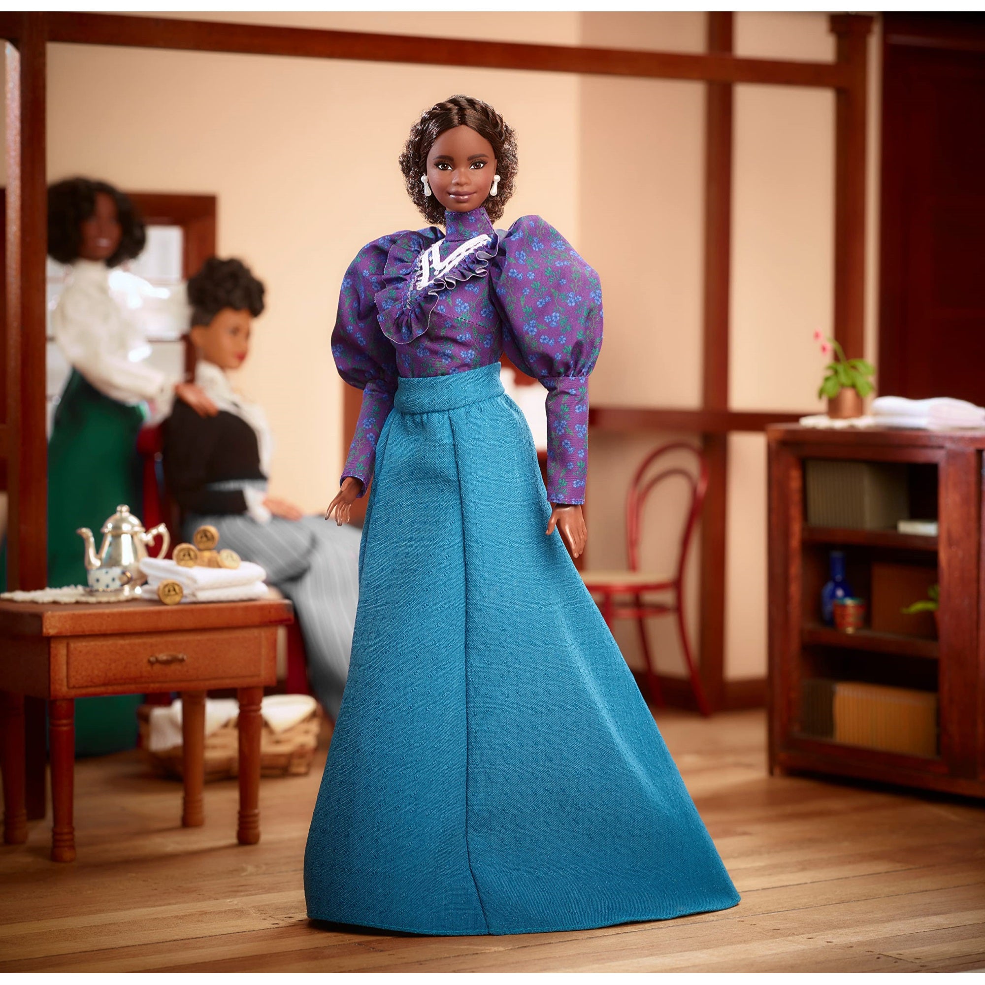 Barbie Madam C.J. Walker Inspiring Women Doll With Accessories & Doll Stand, For Collectors And Kids Ages 6 Years Old & Up