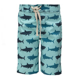 Print Boy's Swim Trunks in Summer Sky Megalodon