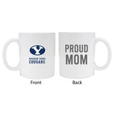 Brigham Young Cougars Proud Mom White Ceramic Coffee Mug