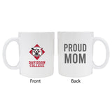 Davidson College Proud Mom White Ceramic Coffee Mug