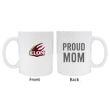 Elon University Proud Mom White Ceramic Coffee Mug