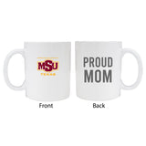 Midwestern State University Mustangs Proud Mom White Ceramic Coffee Mug